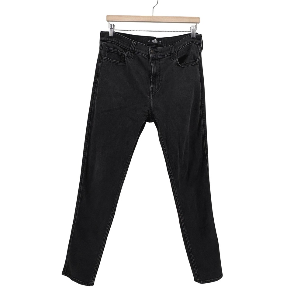 Hollister‎ California Taper Advanced Stretch Mens Jeans W34 L34 Black Wash